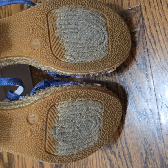 Ramon Tenza Blue and Purple Espadrilles with Wedge Heel Sz 7 - Picture 6 of 9